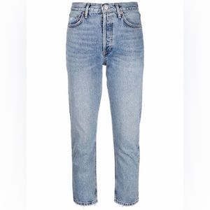 AGOLDE
Riley high-waisted cropped jeans